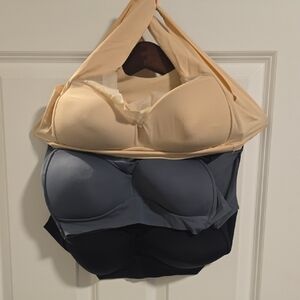 Women's Intimates Bra Set (3)- Cream, Gray, and Black